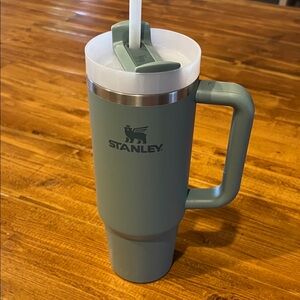 Stanley Olive Green Travel Tumbler with Handle